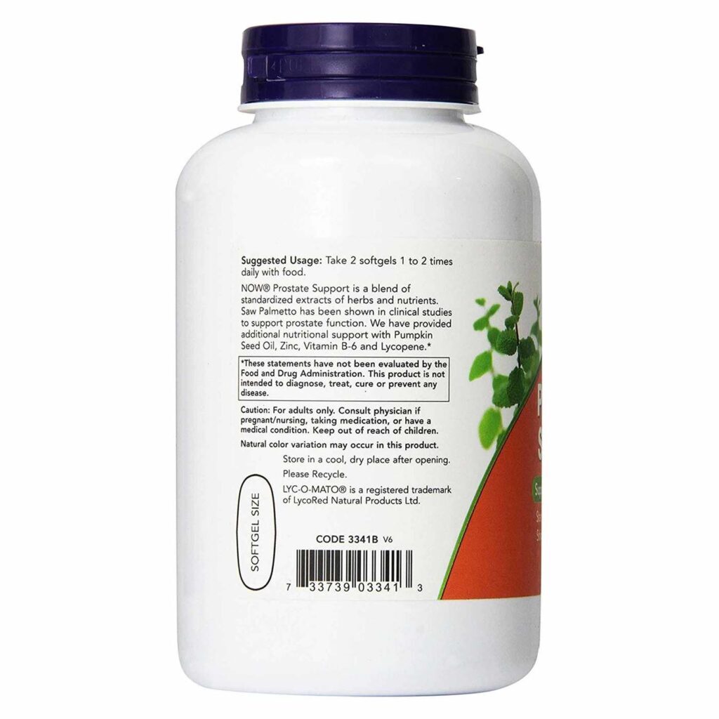 Now Foods Suporte para a Próstata - 180 Cápsulas: Saúde Masculina Essencial - Imagem 2