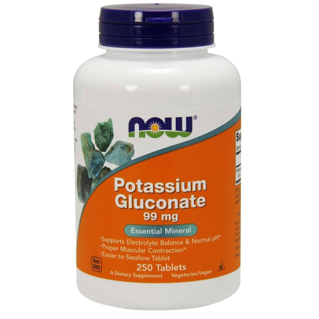 Now Foods Gluconato de Potássio 99 mg - 250 Tabletes: Essencial para o Equilíbrio Eletrolítico no Brasil