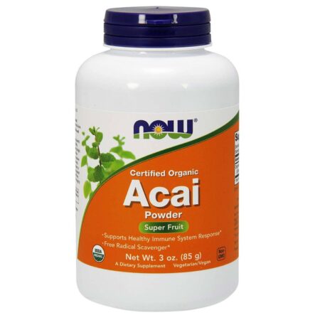 Now Foods, Açaí Orgânico em Pó - 85 g (3 oz)