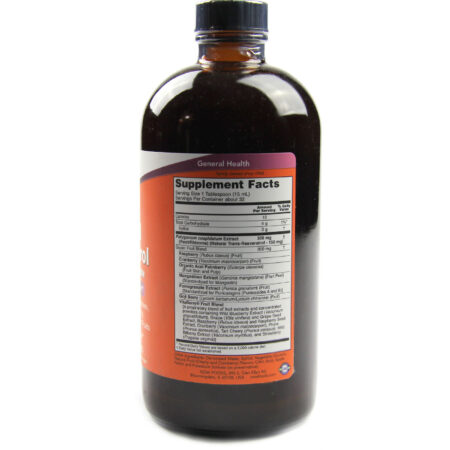 Resveratrol Natural Líquido Concentrado Now Foods Vegano 473 ml - Image 2