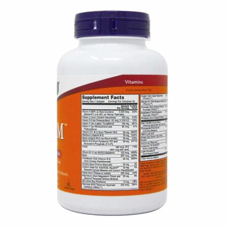 Now Foods, Adam Multivitamínico Masculino - 90 Cápsulas em Gel - Image 2