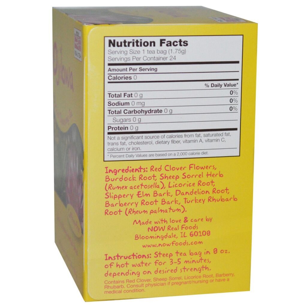 Now Foods Chá de Purificação com Ervas Ojibwa - 24 Saquinhos de Chá para Bem-Estar Natural - Imagem 2