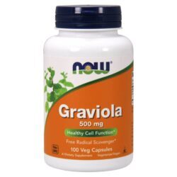 Now Foods Graviola 500 mg - 100 Cápsulas: Suplemento Natural para Bem-Estar