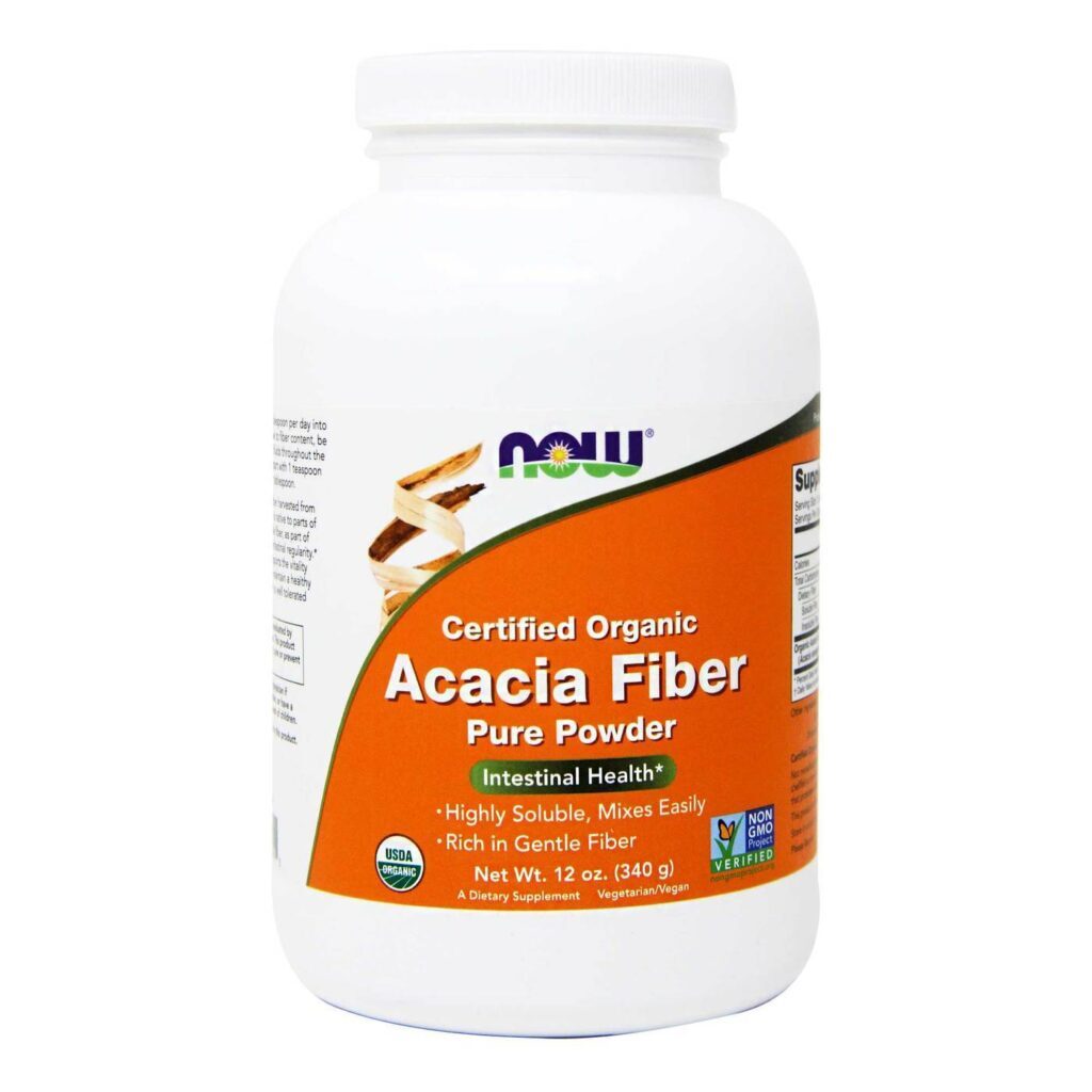 Now Foods Fibra de Acácia Orgânica em Pó - 340g: Solução Natural para Seu Bem-Estar Digestivo e Geral