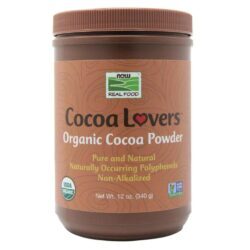 Now Foods Cacau em Pó Orgânico 340g - Puro e Natural para Receitas Saudáveis