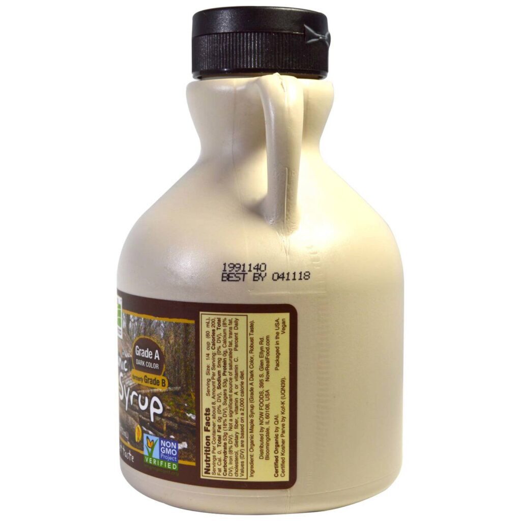 Now Foods Xarope de Bordo Orgânico Grau A 473ml (16 fl oz) - Puro Sabor Natural Brasileiro - Imagem 2