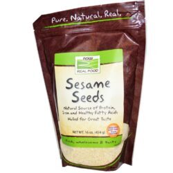Now Foods Sementes de Gergelim 454g (1 lb) - Puro Alimento Integral para Sua Saúde