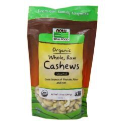 Now Foods Castanha de Caju Orgânica Sem Sal 284g: Nutrição Pura e Sabor Intenso
