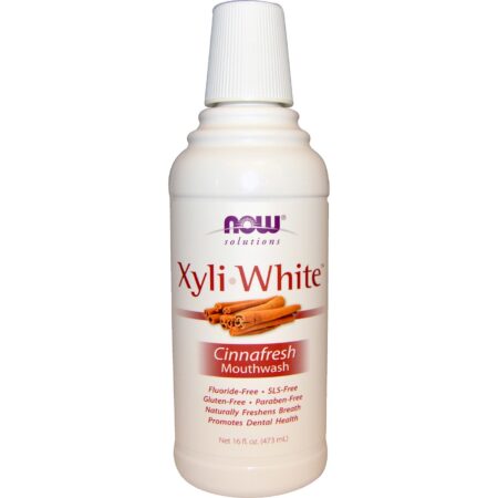 Now Foods, Enxaguante Bucal XyliWhite™, Canela - 473 ml (16 fl oz)