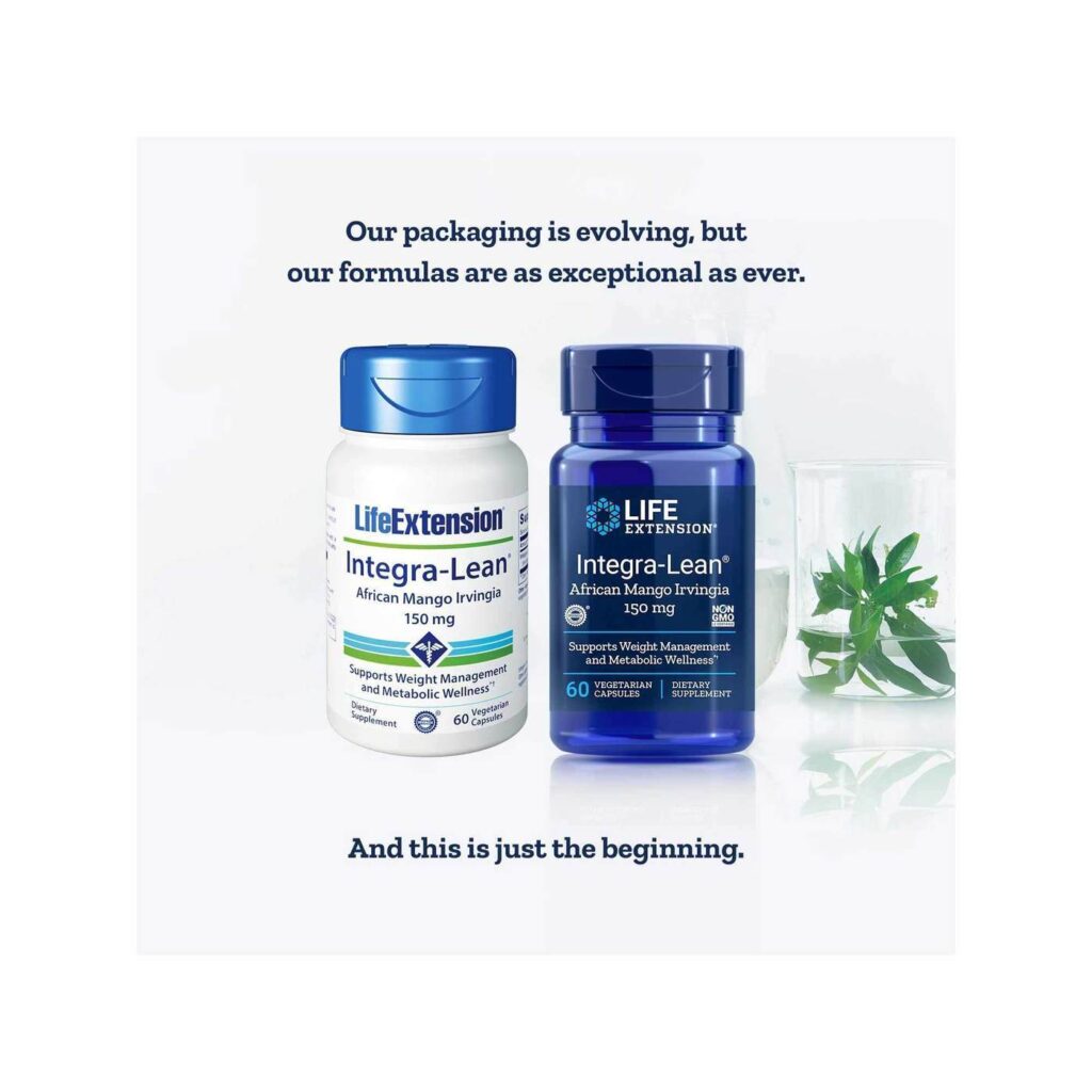 Life Extension Integra-Lean® Irvingia - 60 Cápsulas Vegetarianas para Controle de Peso - Imagem 3