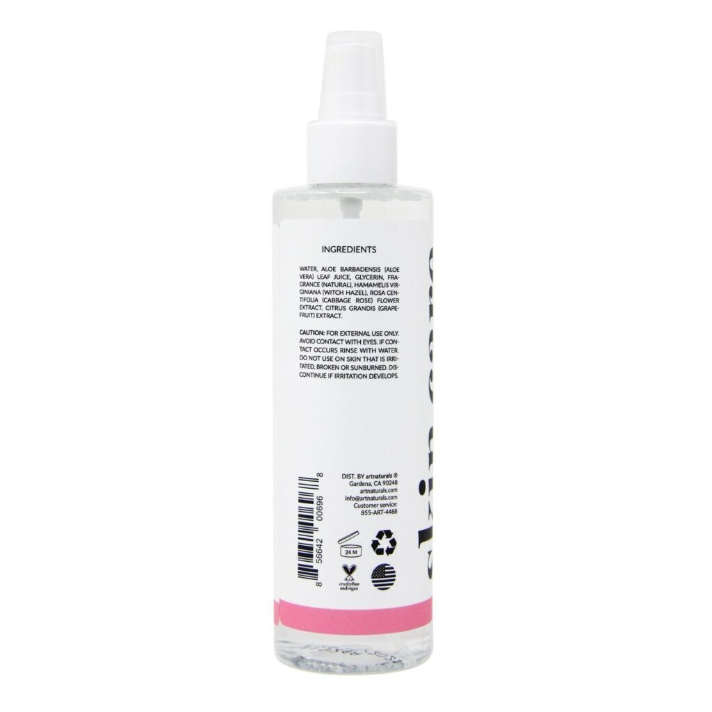 Art Naturals Tônico Água de Rosas e Hamamélis 236.5ml - Revitaliza Pele - Imagem 3