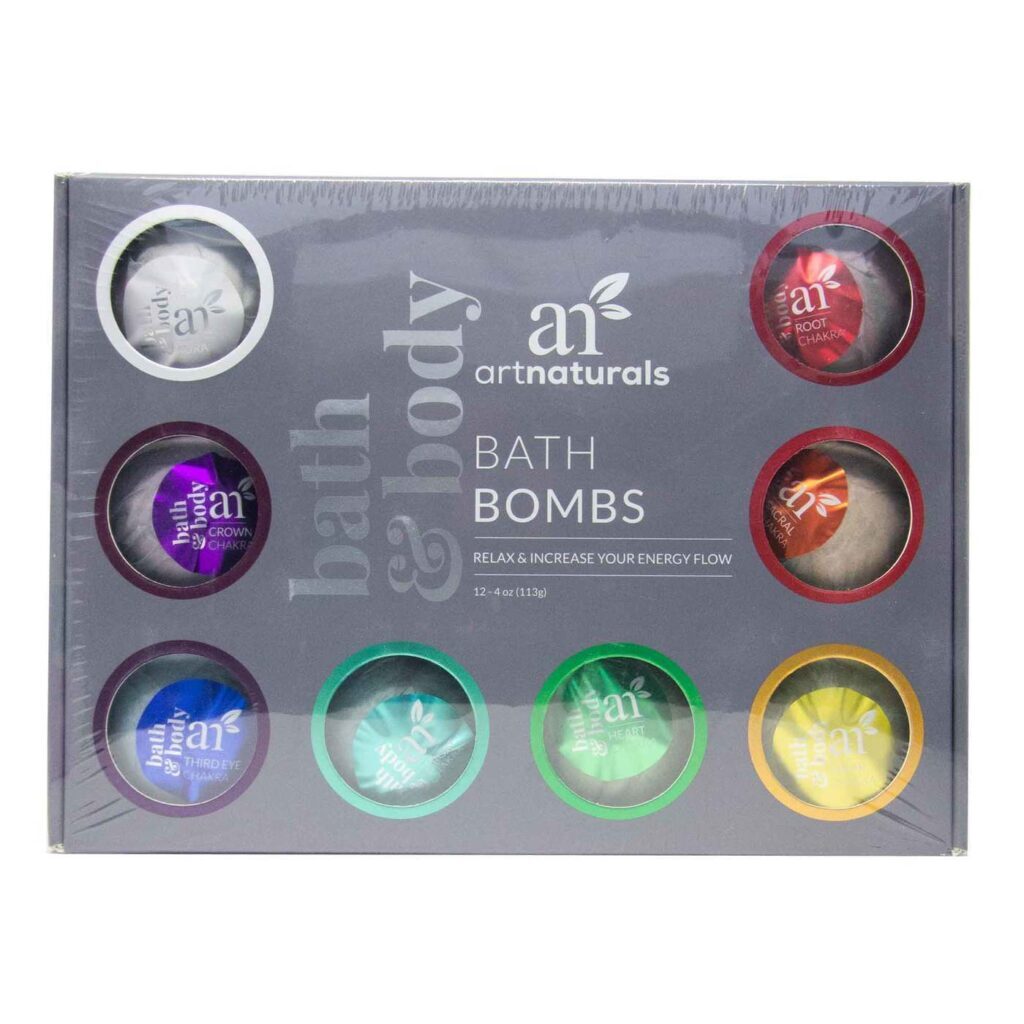 Art Naturals Bombas de Banho Relaxantes - Kit com 12 Peças para Spa em Casa