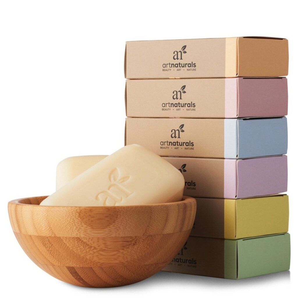 Art Naturals Conjunto de 6 Sabonetes Tropicais 170g Cada - Pele Revitalizada