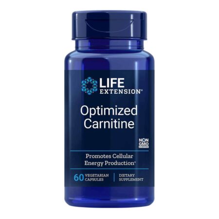 Life Extension, Carnitina Otimizada com GlycoCarn - 60 Cápsulas Vegetarianas