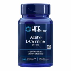 Life Extension Acetil-L-Carnitina 100 Cápsulas Vegetarianas - Energia e Foco