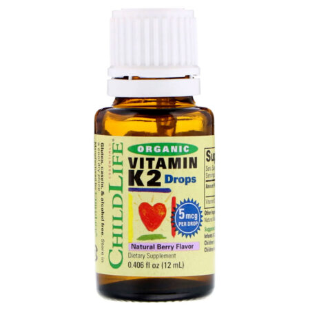 ChildLife, Gotas orgânicas de vitamina K2 - sabor natural de frutos - 12 ml - Image 3