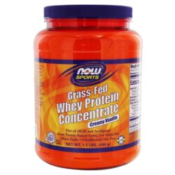 Whey Protein Concentrado Baunilha Cremosa Now Foods 544g - 1.2 Lbs Grass-Fed