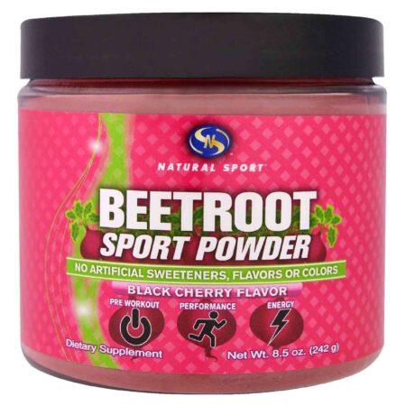 Natural Sport, Raiz de Beterraba em Pó Cereja Preta - 8,5 oz (242 g)