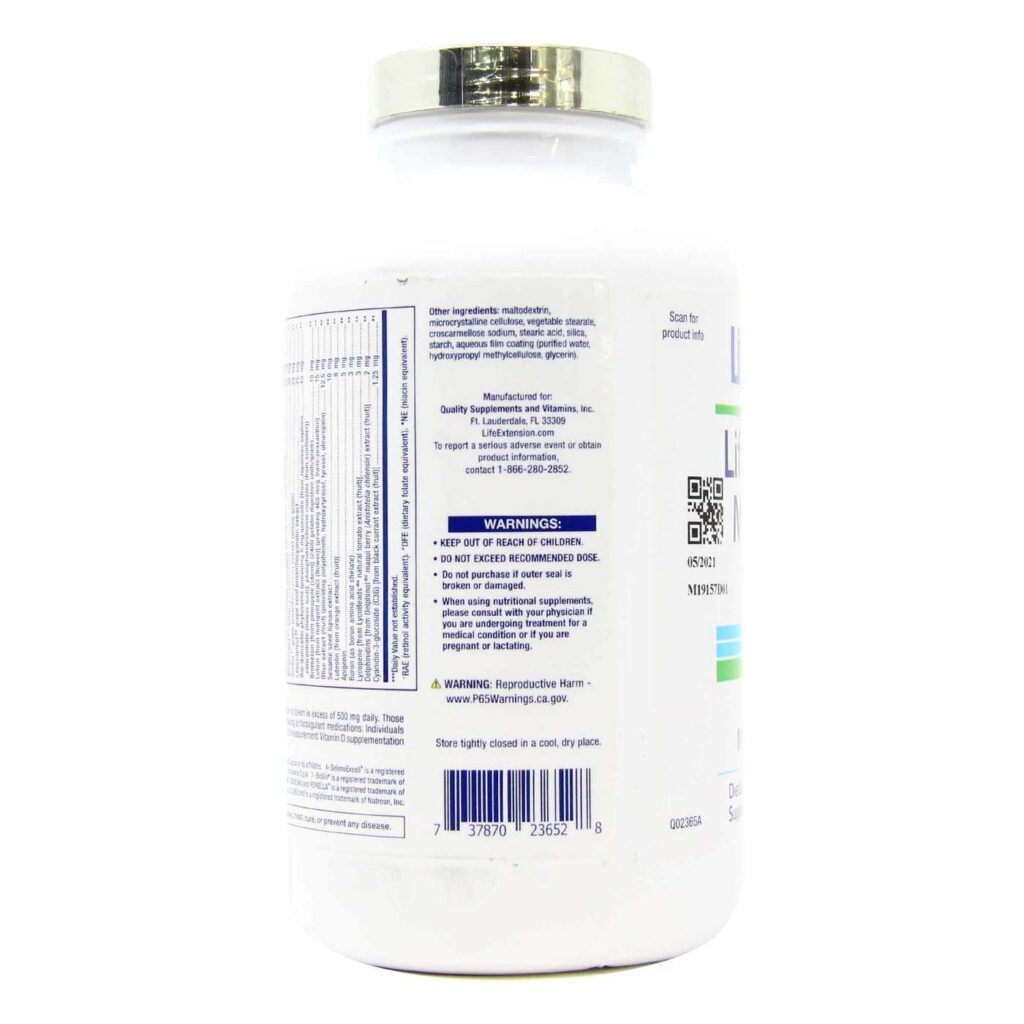 Life Extension Mix sem Cobre com Extras Niacina 315 Comprimidos - Nutrição Avançada no Brasil - Imagem 5