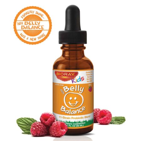 Bioray, Prebiótico Kids- NDF Belly Balance, Sabor de Frutas Silvestres - 60 ml