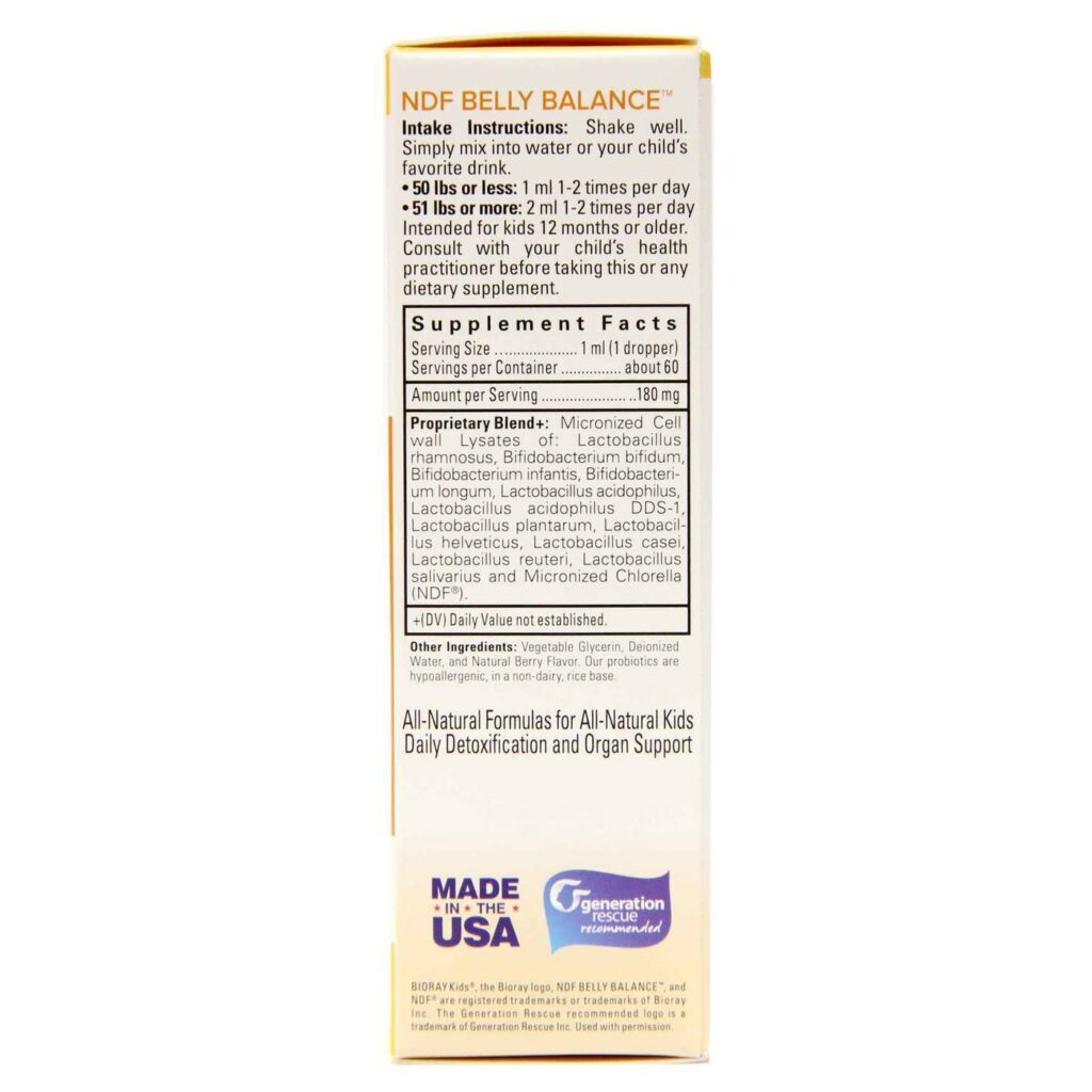 Bioray Prebiótico Kids NDF Belly Balance Frutas Silvestres 60ml - Saúde Intestinal Infantil - Imagem 3