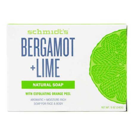 Schmidt's, Sabão em Barra Natural com Bergamota e Lima - 5 oz (142g)