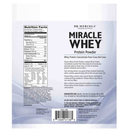 Dr. Mercola Miracle Whey Blueberry 454 g - Image 2