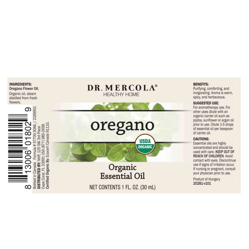 Óleo Essencial de Orégano Orgânico Dr. Mercola 30 ml | Pureza e Benefícios Naturais - Imagem 2