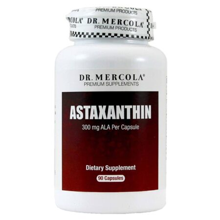 Dr. Mercola Astaxantina - Fornecimento para 3 Meses - 90 Cápsulas