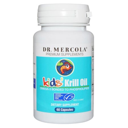 Dr. Mercola Óleo de Krill para Crianças- 60 Cápsulas