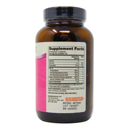 Dr Mercola Óleo de Krill para mulheres 1000 mg com óleo de prímula - 270 cápsulas - Image 3