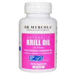 Dr Mercola Óleo de Krill para Mulheres 1000 mg com Óleo de Prímula - 90 Cápsulas