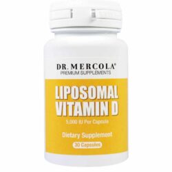 Dr. Mercola Vitamina D Lipossomal 1000 UI 30 Cápsulas: Saúde Imunológica e Óssea