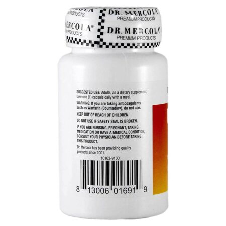 Dr. Mercola, Vitamina D 5000 IU e K2 180 mcg - 30 Cápsulas - Image 3