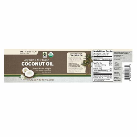 Dr. Mercola Organic Extra Virgin Coconut Oil - 16 fl oz - Image 2