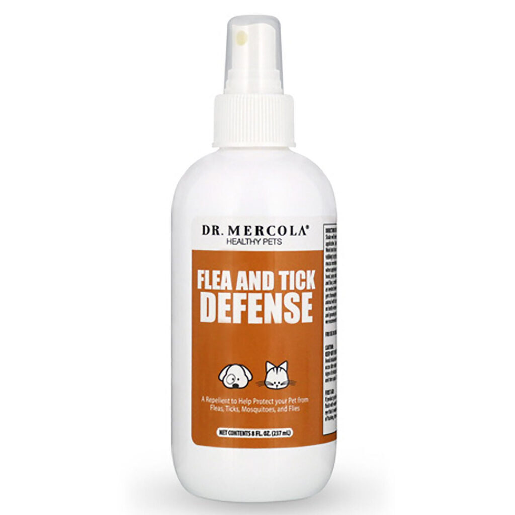 Dr. Mercola Defesa Natural Contra Pulgas e Carrapatos 237ml - Proteção Segura para Seu Pet no Brasil