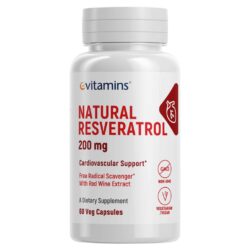 Resveratrol Natural 200mg eVitamins 60 Cápsulas Vegetarianas: Seu Aliado Antioxidante no Brasil