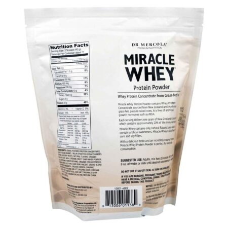 Dr. Mercola Miracle Whey Chocolate 454 g - Image 2