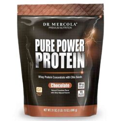 Dr Mercola Pure Power Proteína Chocolate 880g - Energia e Recuperação Muscular