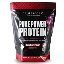Dr Mercola Pure Power Proteina Morango 880g: Nutrição Pura para Você