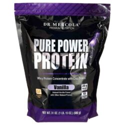 Dr Mercola Pure Power Proteína Baunilha 880g - Energia e Recuperação Muscular