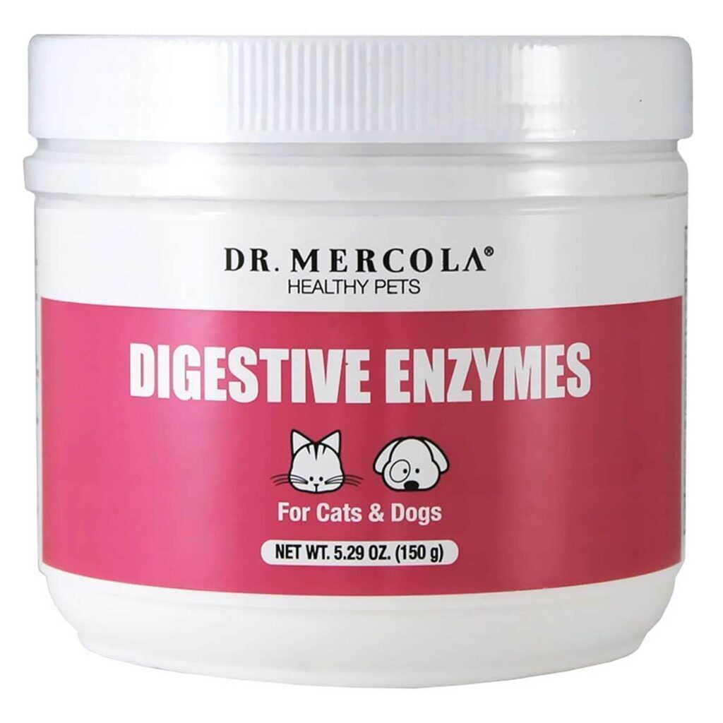 Dr. Mercola Animais de Estimação Saudáveis Enzimas Digestivas 150 g - Suporte Digestivo Completo