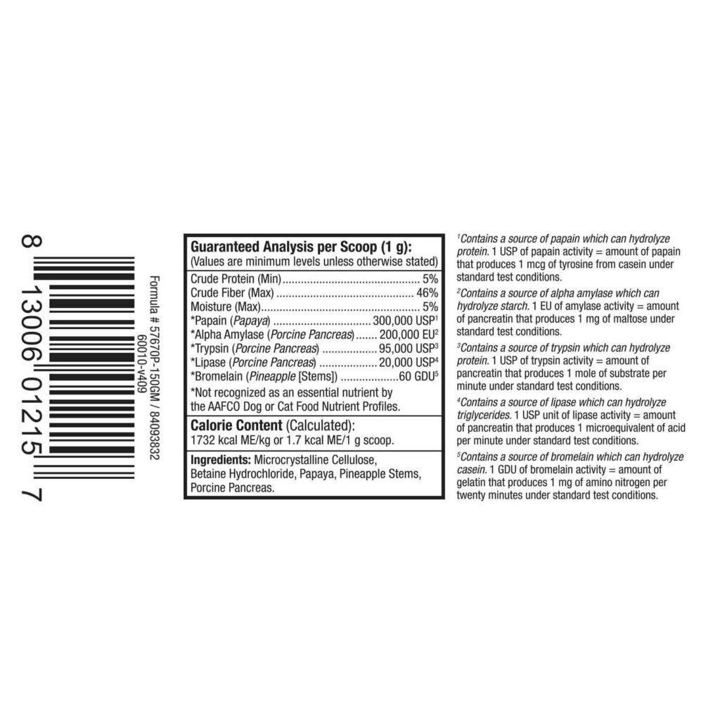 Dr. Mercola Animais de Estimação Saudáveis Enzimas Digestivas 150 g - Suporte Digestivo Completo - Imagem 2
