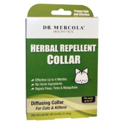 Dr. Mercola Coleira Repelente de Ervas para Gatos e Gatinhos - Proteção Natural 1 Unidade