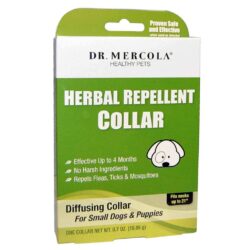 Coleira Repelente de Ervas Dr. Mercola para Cães e Filhotes Pequenos - 1 Unidade | Proteção Natural e Eficaz