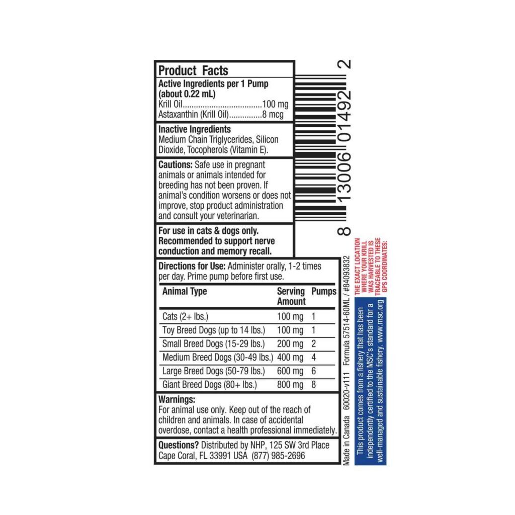 Dr. Mercola Óleo de Krill Líquido para Cães e Gatos - 59ml: Saúde e Vitalidade para Seu Pet - Imagem 2