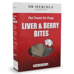 Dr. Mercola Mordidas de Fígado e Frutas para Cães - Petiscos Saudáveis 141,7g