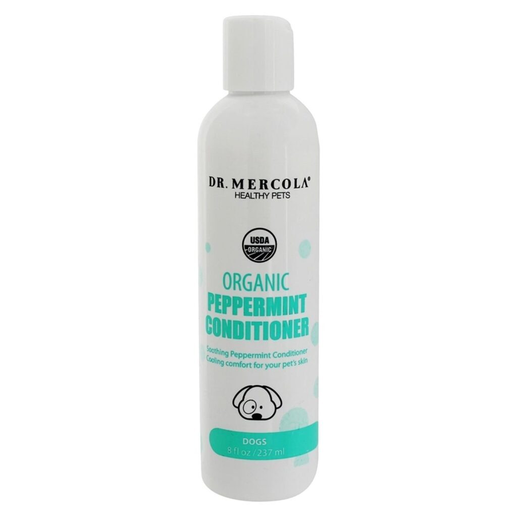 Dr Mercola Condicionador Orgânico de Hortelã para Cães 237 ml - Pelagem Saudável