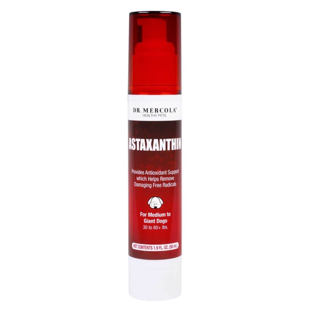 Dr. Mercola Astaxantina Líquida Cães 58ml - Saúde e Vitalidade para seu Pet