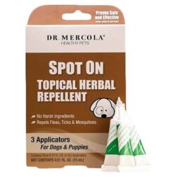 Dr. Mercola Repelente Natural Ervas Tropicais Cães Filhotes 15 mL - Proteção Vegana